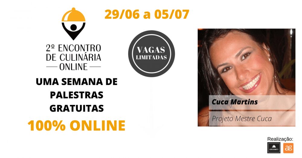 workshop cuca martins - 2 encontro de culinária on line facebook