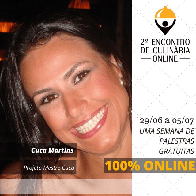workshop cuca martins - 2 encontro de culinária on line instagram