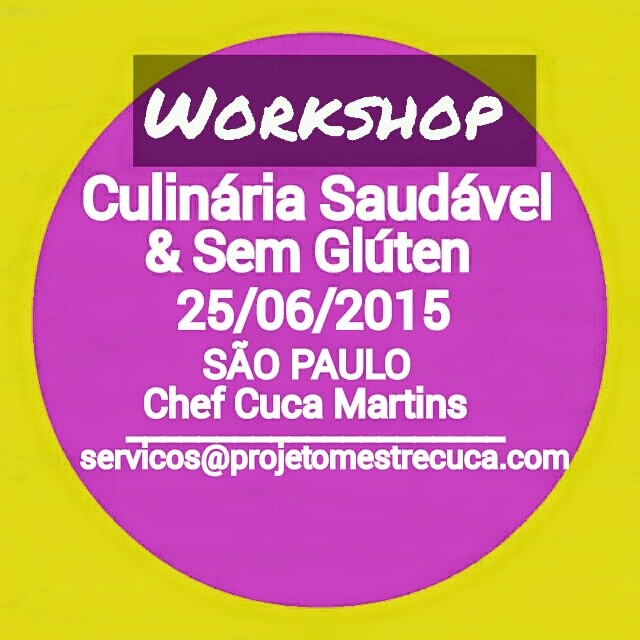 workshop culinária saudável fit sem glúten